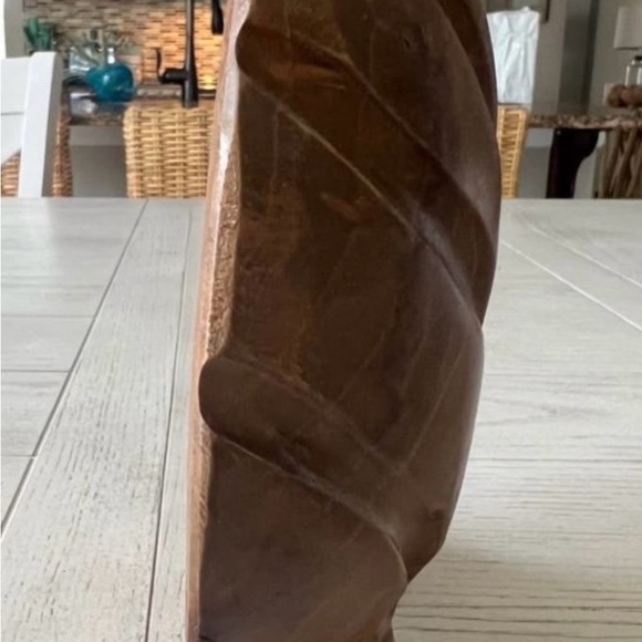 Handcarved Large Wooden Seashell - Picture 2 of 5